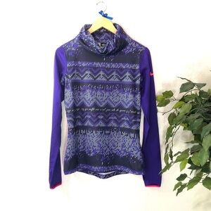 Nike Pro Dri-Fit Purple Workout Sweatshirt